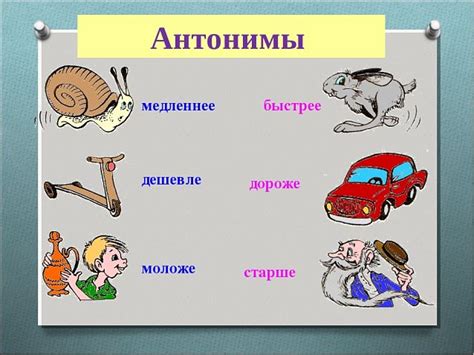 Слова синонимы и антонимы