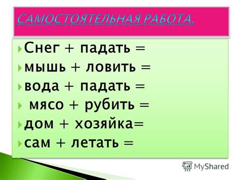 Слова с двумя корнями