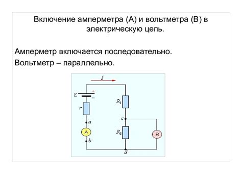 Снятие амперметра переменного тока