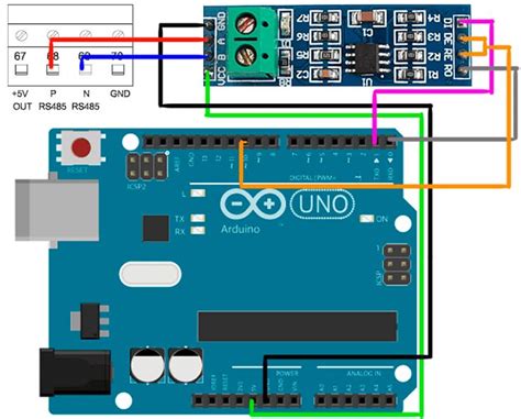 Соединение датчика с платой Arduino