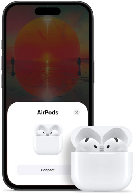 Соединение AirPods с iPhone