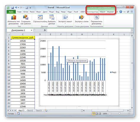 Создание гистограммы в Excel