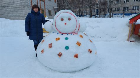 Создание крупных снежных глыб