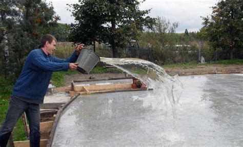 Специальные способы разведения бетона водой