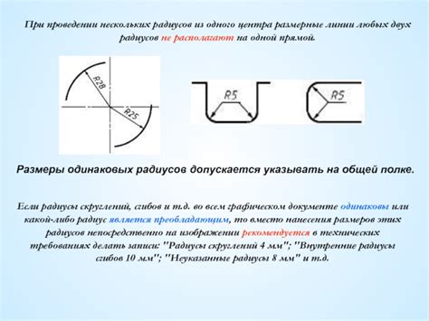 Способы измерения радиуса и диагонали сечения