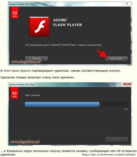 Способ 3: Удаление Adobe Flash Player с компьютера