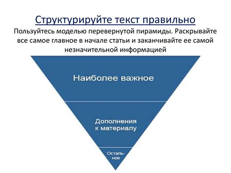 Структурируйте текст перед написанием