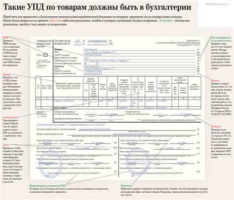 УПД как форма документа