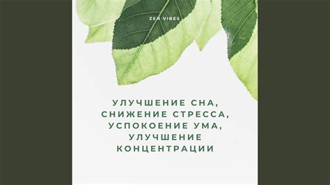 Улучшение настроения и снижение стресса