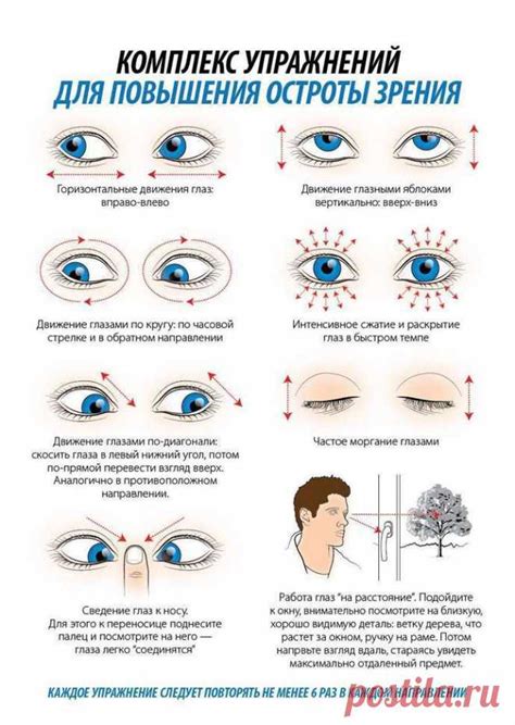 Упражнения для глаз по системе Бейтса