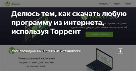 Устанавливаем программу из Интернета: