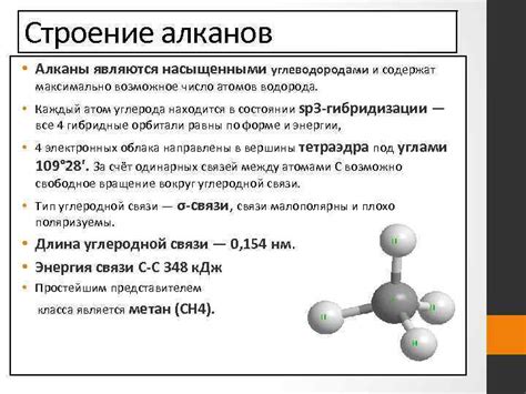 Факт 1. Углеводороды алканы являются насыщенными углеводородами