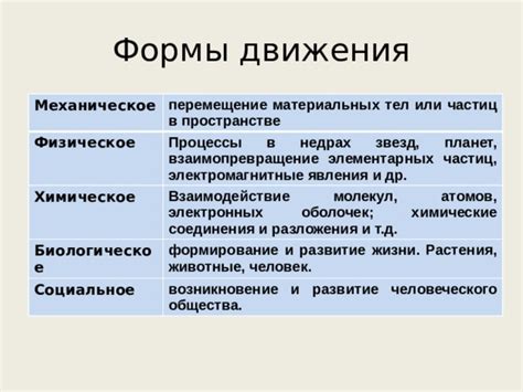 Физическое взаимодействие: беременность и перемещение