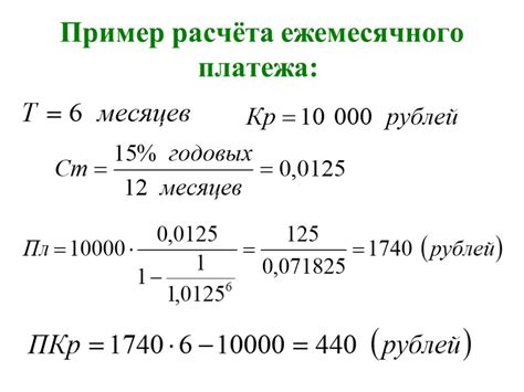 Формула и примеры расчета