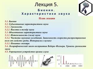 Частота звуковых волн и ее измерение