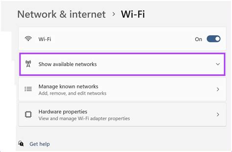 Шаг 2: Найдите доступные сети Wi-Fi и выберите нужную