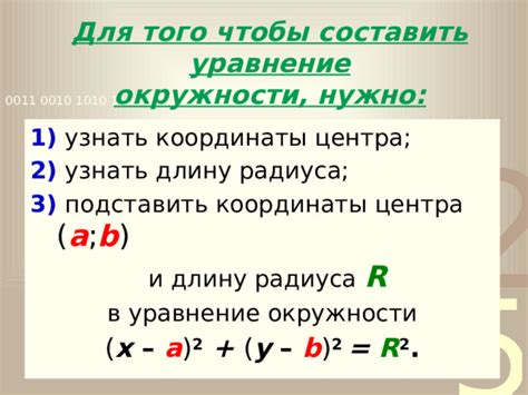 Шаг 3: Пометка центра и радиуса