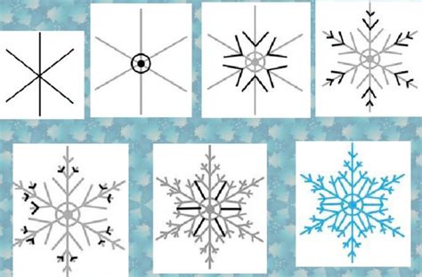 Шаг 4: Создайте праздничный узор на снежинке