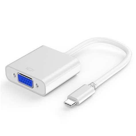  Шестой способ: соединение через адаптер USB-C-VGA 